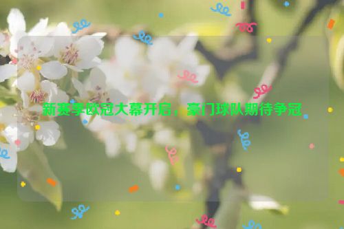 新赛季欧冠大幕开启，豪门球队期待争冠